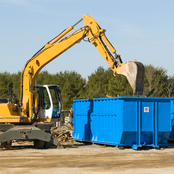 are there any restrictions on where a residential dumpster can be placed in Fannett Texas